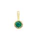 Colgante redondo esmeralda oro 18k