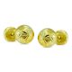 Pendientes bola tallada brillo 6mm. oro 18k
