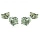 Pendientes garras diamante oro blanco 18k