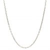 Cadena fina de eslabones en oro blanco 18k