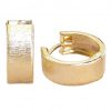 Aros huggies matizados oro 18k
