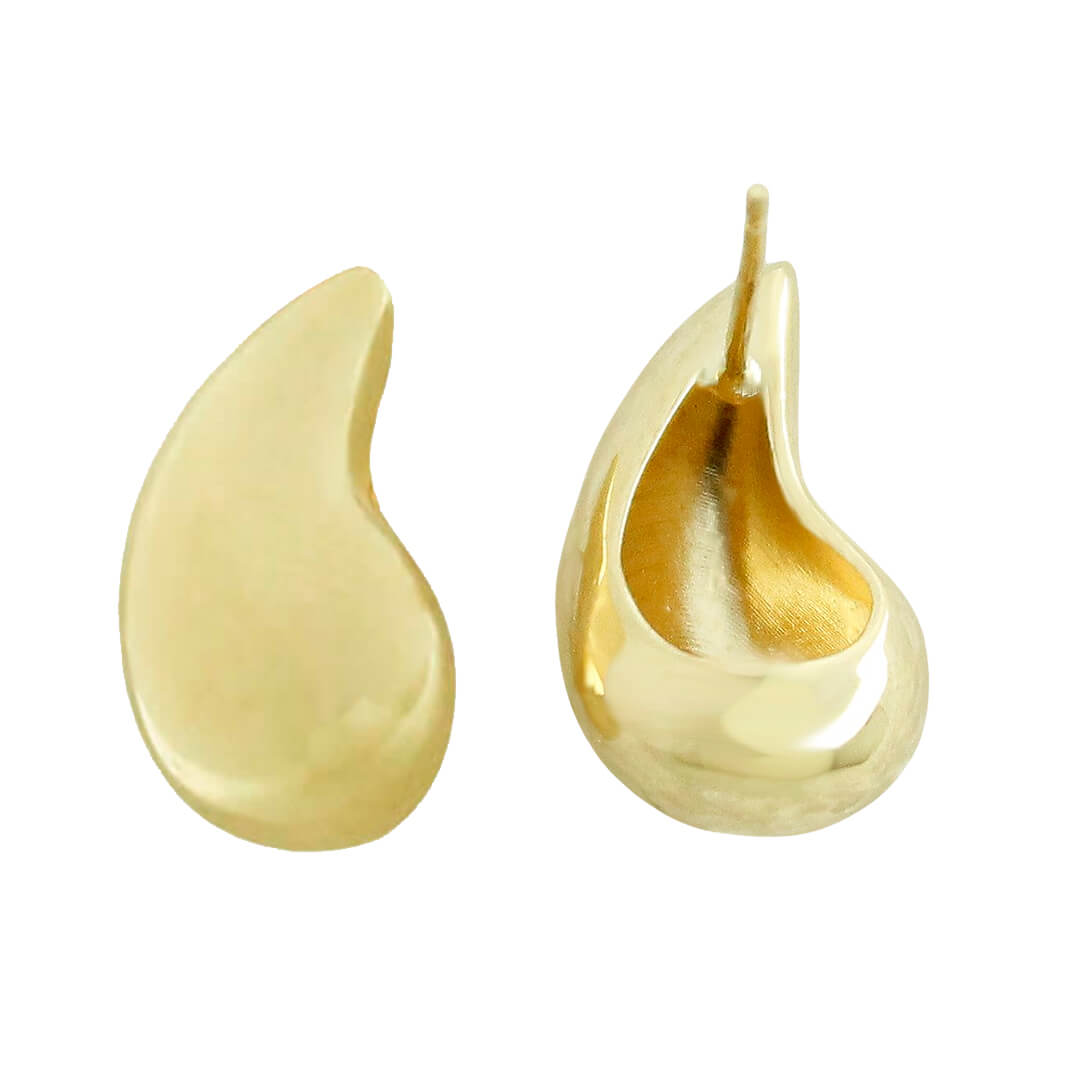 Pendientes forma de gota oro 18k