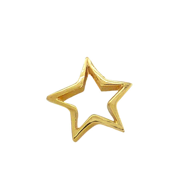 Colgante en forma de estrella en oro 18k