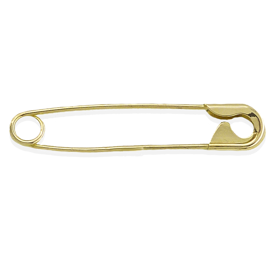 Imperdible de bebe oro 18k