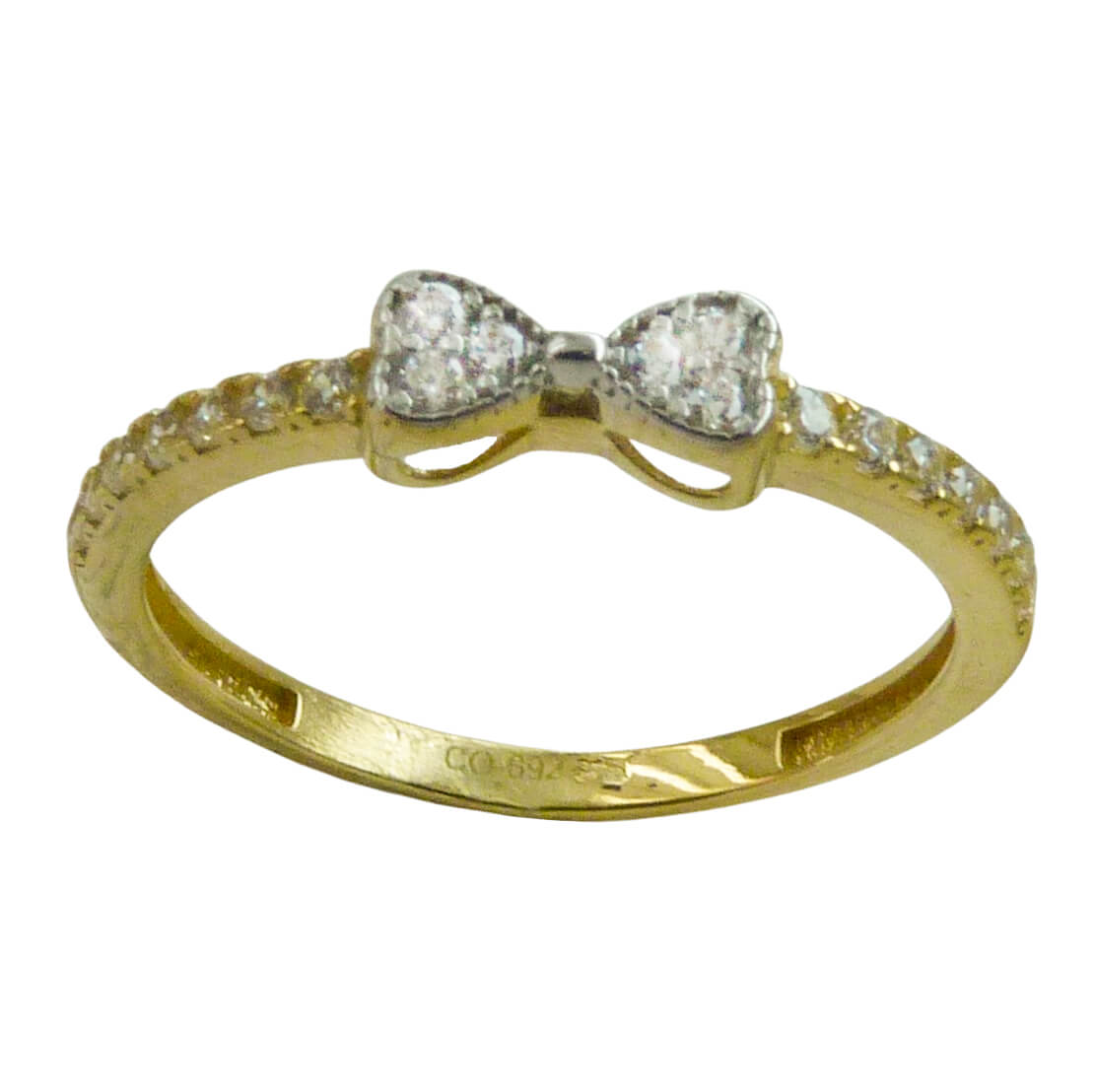 Anillo con motivo de lazo oro 18k