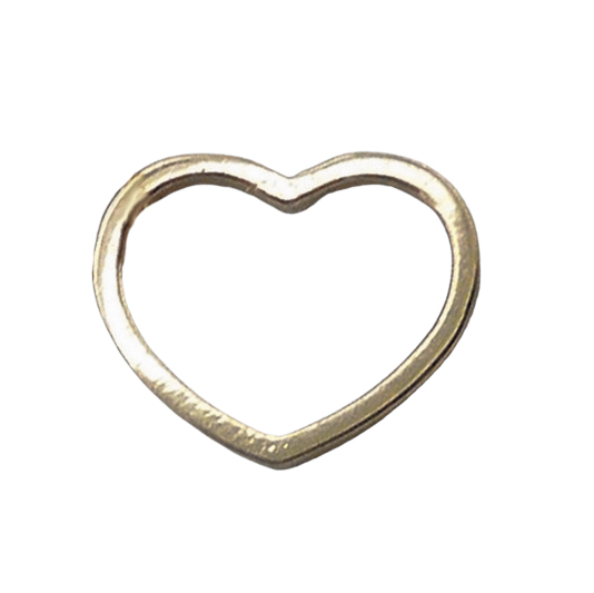 Colgante de silueta en forma de corazón oro blanco 18k