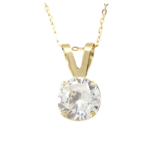Gargantilla con circonitas y garras oro 18k