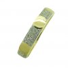 Anillo tallado brillo con circonitas oro 18k