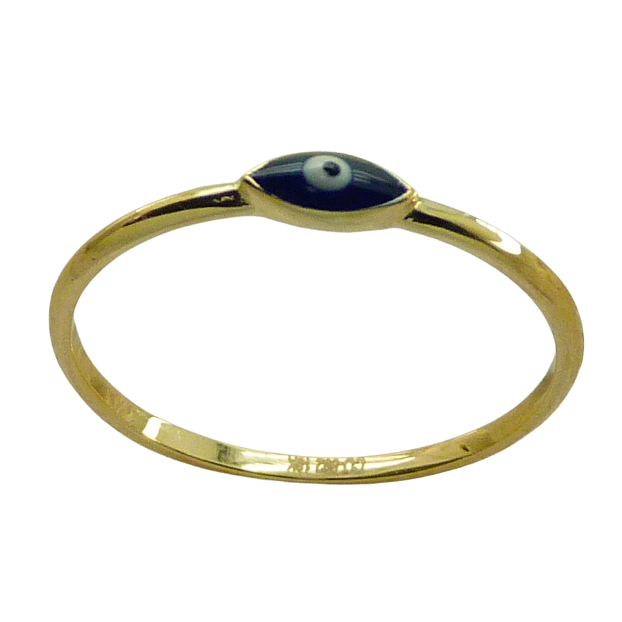 Sortija ojo turco esmalte oro 18k