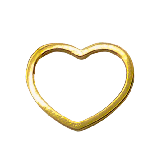 Colgante de silueta en forma de corazón oro 18k
