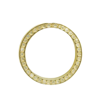 Colgante redondo brillo con circonitas oro 18k