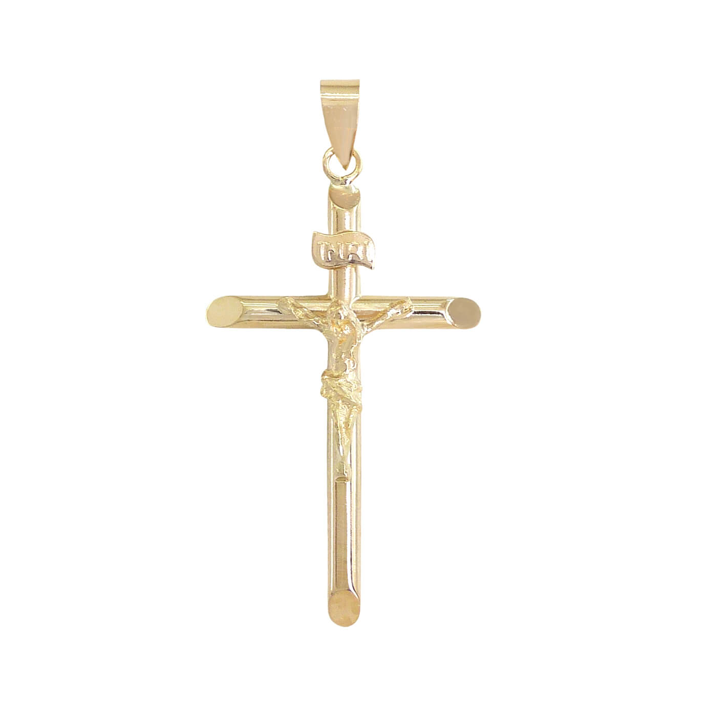 Cruz de tubo con cristo.28x16s2mm.