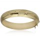 Pulsera grande 14mm. media caña tallada oro 18k