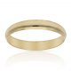 Alianza lisa brillo media caña 3,5mm. oro 18k