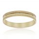 Alianza tallada brillo y mate 3,5mm. oro 18k