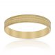Alianza tallada brillo y mate 3,5mm. oro 18k