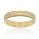 Alianza tallada brillo y mate 4mm. oro 18k