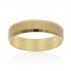 Alianza ancha tallada brillo y mate 5mm oro 18k