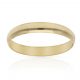 Alianza lisa brillo media caña 3mm. oro 18k