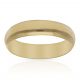 Alianza lisa brillo media caña 5mm. oro 18k