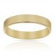 Alianza plana lisa brillo 4mm. oro 18k