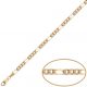 Cadena modelo 3x1 ancho de 4mm. y largo 60cm. oro 18k