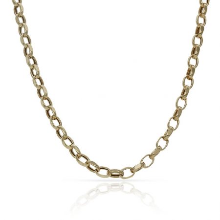Cadena modelo rolot ancho de 3mm. y largo 50cm. oro 18k