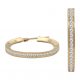 Aros circonitas brillo 20mm. oro 18k