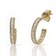 Aros circonitas garras oro 18k