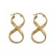 Aros ocho tallado greco 16mm.x32mm. oro 18k