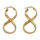 Aros ocho tallados greco 20mm.x40mm. oro 18k