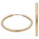 Aros tubo tallado 25mm. oro 18k
