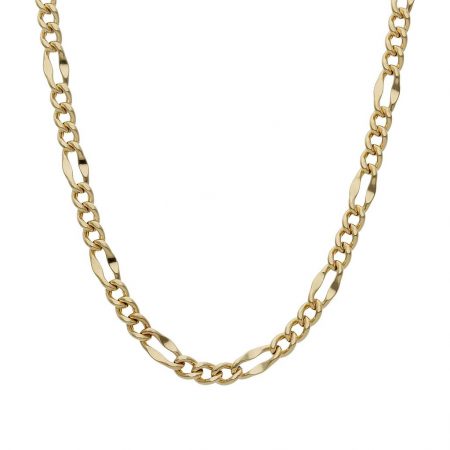 Cadena modelo 3x1 ancho de 3,5mm. y largo 50cm. oro 18k