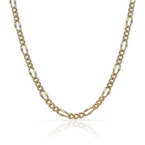 Cadena modelo 3x1 ancho de 3mm. y largo 45cm. oro 18k