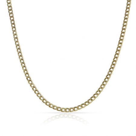 Cadena modelo barbada ancho de 2mm. y largo 50cm. oro 18k