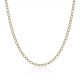Cadena eslabón oval ancho de 2mm. y largo 50cm. oro 18k