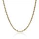 Cadena eslabón doble ancho de 2mm. y largo 45cm. oro 18k