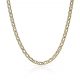 Cadena eslabón doble ancho de 3mm. y largo 40cm. oro 18k
