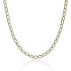 Cadena eslabón oval ancho de 3mm. y largo 50cm. oro 18k