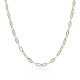 Cadena eslabón oval ancho de 2,5mm. y largo 40cm. oro 18k