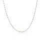 Cadena eslabón fino tallado ancho de 1mm. y largo 40cm. oro 18k
