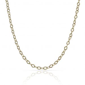 Cadena modelo forzada ancho de 2,5mm. y largo 40cm. oro 18k
