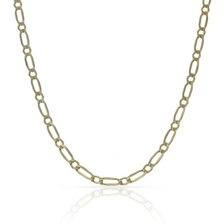 Cadena modelo 1x1 ancho de 2,5mm y largo 50cm. oro 18k