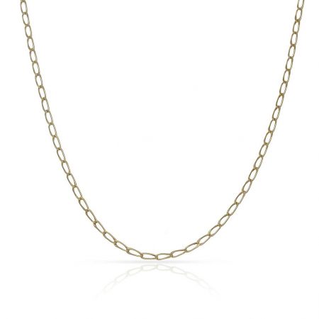 Cadena fina modelo Bilbao ancho de 1mm. y largo 40cm. oro 18k