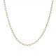 Cadena fina modelo Bilbao ancho de 1mm. y ancho 45cm. oro 18k