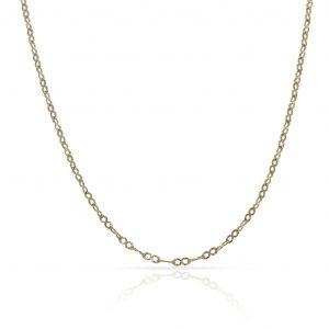 Cadena eslabón infinito ancho de 1,5mm. y largo 45cm. oro 18k