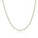 Cadena eslabón infinito ancho de 1,5mm. y largo 45cm. oro 18k
