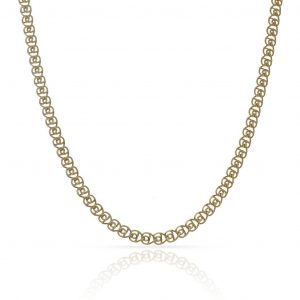 Cadena modelo love maciza ancho de 3mm. y largo 60cm. oro 18k