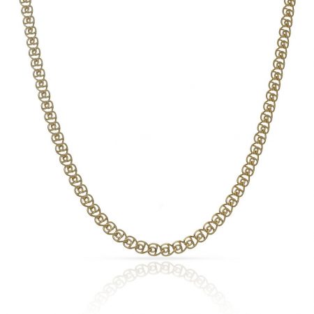 Cadena modelo love maciza ancho de 3mm. y largo 60cm. oro 18k