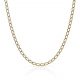 Cadena eslabón oval ancho de 2,5mm. y largo 40cm. oro 18k